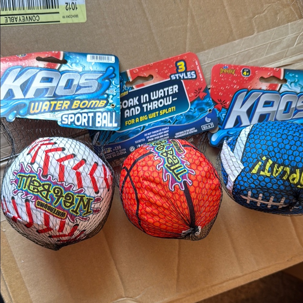 Kaos Water Bomb Sport Ball Trio